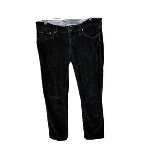 Joe's Jeans Army Green Corduroy Pants Women Size 28 Mid Rise Straight Leg